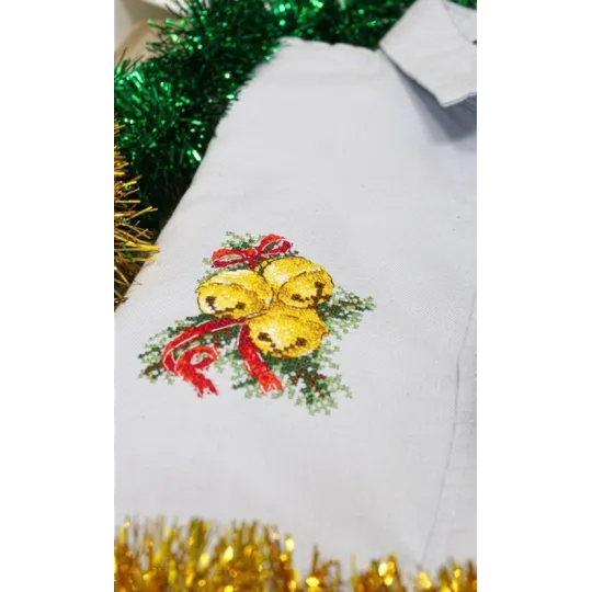 Water-soluble canvas cross stitch kit Bells SV-689