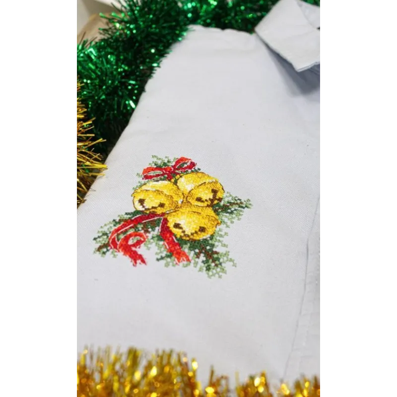 Water-soluble canvas cross stitch kit Bells SV-689