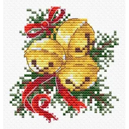 Water-soluble canvas cross stitch kit Bells SV-689