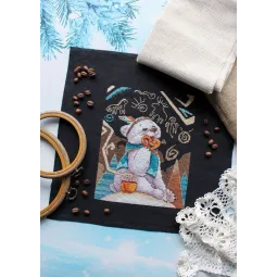 Kit de point de croix « Kaléidoscope céleste » 20x15 cm SNV-876