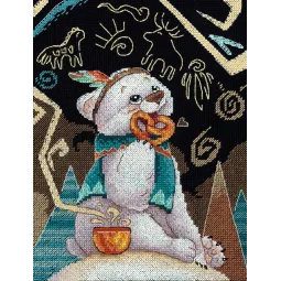 Kit de point de croix « Kaléidoscope céleste » 20x15 cm SNV-876