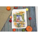 Cross stitch kit "Autumn is on the doorstep" 26x19 cm SNV-784 (AS)