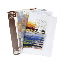 Kreuzstich-Set "Der Herbst steht vor der Tür" 26x19 cm SNV-784