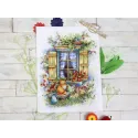 Kit de point de croix « Idylle champêtre » 26x19 cm SNV-796