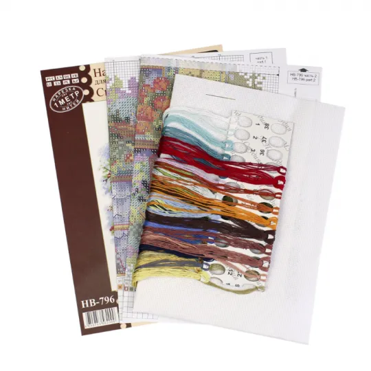 Kit de point de croix « Idylle champêtre » 26x19 cm SNV-796