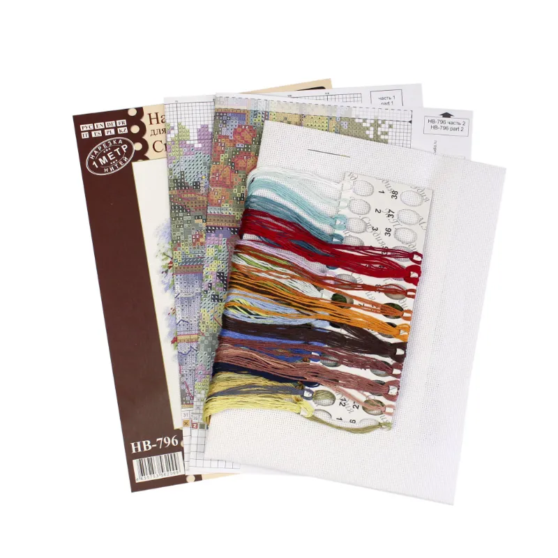 Kit de point de croix « Idylle champêtre » 26x19 cm SNV-796