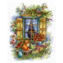Kit de point de croix « Idylle champêtre » 26x19 cm SNV-796