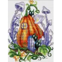 Cross stitch kit "Pumpkin House" 19x14 cm SM-752