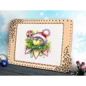 Cross stitch kit "Winter bird" 15x14 cm SM-757 (D)