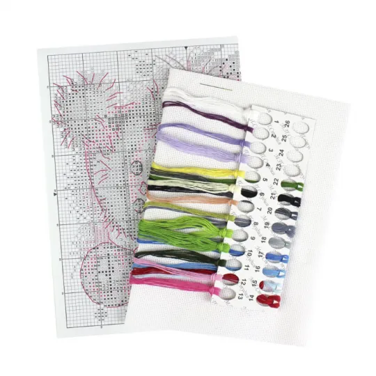 Набор для вышивания крестиком "Зимняя птица" 15x14 см SM-757 (D)