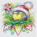 Cross stitch kit "Winter bird" 15x14 cm SM-757 (D)
