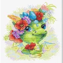 Kreuzstich-Set „Romantischer Drache“ 15x15 cm SM-758