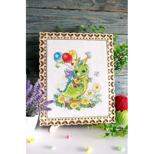 Cross stitch kit "In a flowering meadow" 18x15 cm SM-759 (D)