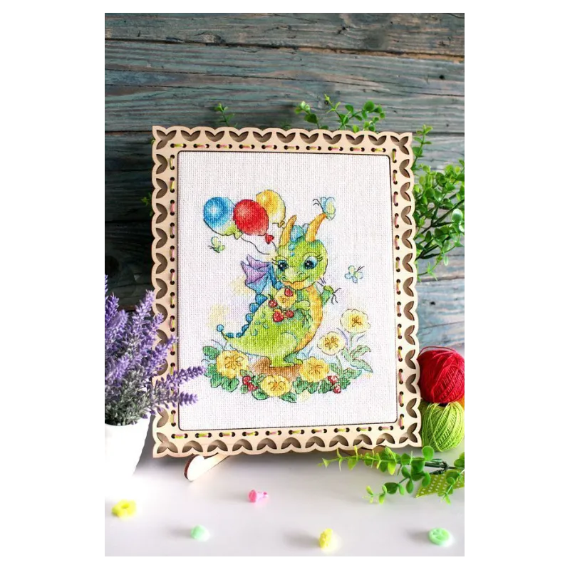 Cross stitch kit "In a flowering meadow" 18x15 cm SM-759 (D)