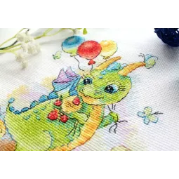 Набор для вышивания крестиком "На цветущем лугу" 18x15 см SM-759 (D)