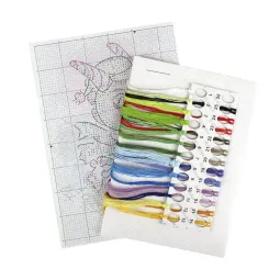 Kit de point de croix "Tenue éblouissante" 15x15 cm SM-760