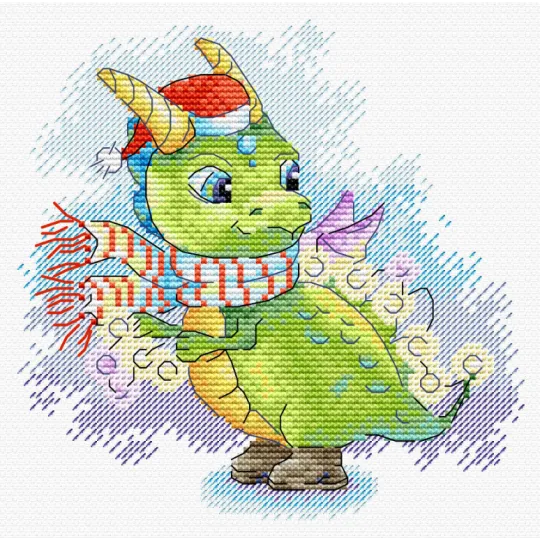 Cross stitch kit "Dazzling outfit" 15x15 cm SM-760 (D)