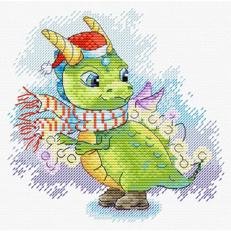 Cross stitch kit "Dazzling outfit" 15x15 cm SM-760 (D)