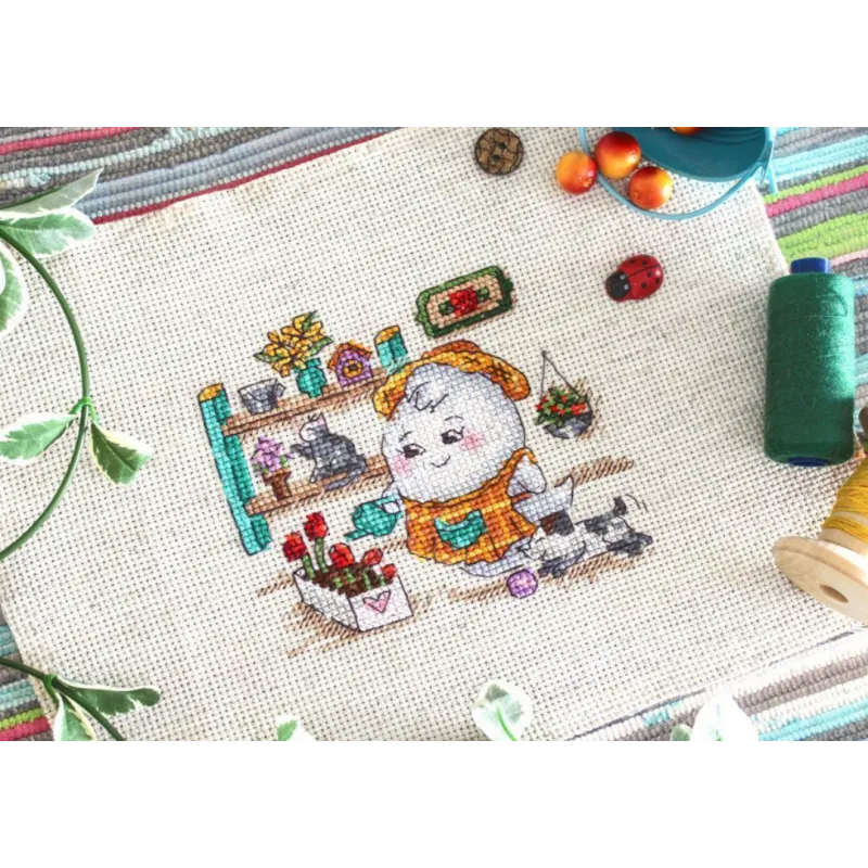 Kreuzstich-Set "Florist" 11x11cm SM-762