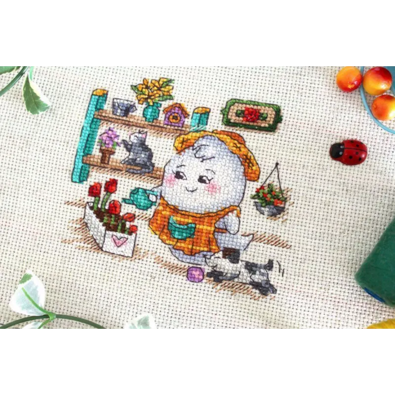 Kreuzstichset "Florist" 11x11cm SM-762 (D)