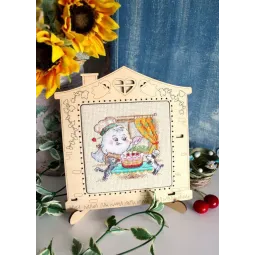 Kit de point de croix "Sweet weekend" 10x10 cm SM-763
