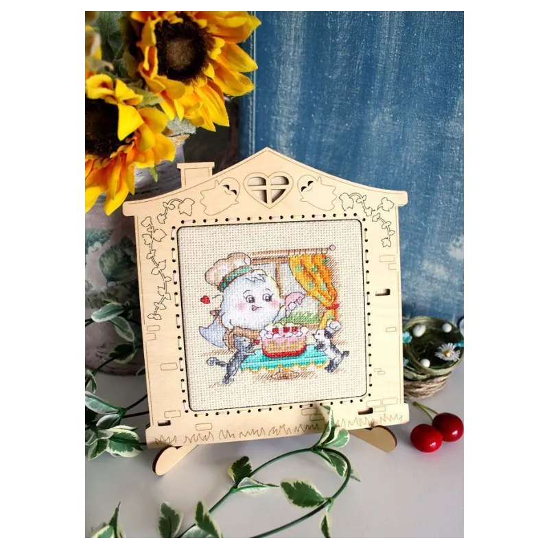 Kreuzstich-Set "Süßes Wochenende" 10x10 cm SM-763 (D)