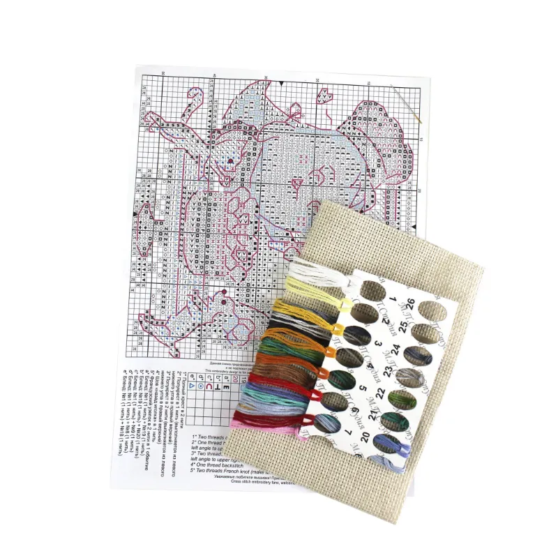 Kreuzstich-Set "Süßes Wochenende" 10x10 cm SM-763 (D)