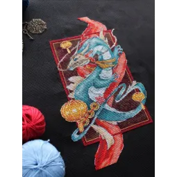 Kit de point de croix "Philosophie de l'Orient" 27x15 cm SNV-845