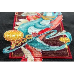 Kit de point de croix "Philosophie de l'Orient" 27x15 cm SNV-845