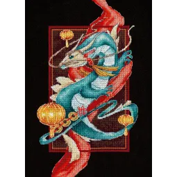 Kit de point de croix "Philosophie de l'Orient" 27x15 cm SNV-845