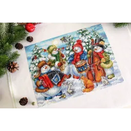 Cross stitch kit "Merry orchestra" 25x32 cm SNV-871