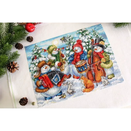 Cross stitch kit "Merry orchestra" 25x32 cm SNV-871