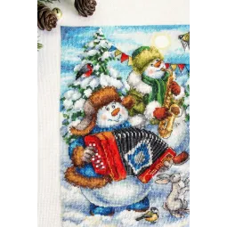 Cross stitch kit "Merry orchestra" 25x32 cm SNV-871