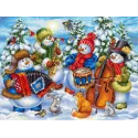 Cross stitch kit "Merry orchestra" 25x32 cm SNV-871