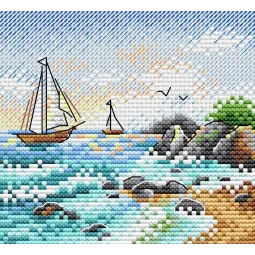 Kreuzstich-Set "Auf der Meereswelle" SM-642