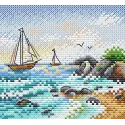 Cross stitch kit "On the sea wave" SM-642