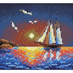 Kit de point de croix "En pleine mer" SM-658