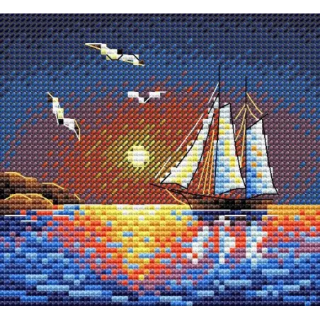 Cross stitch kit "In the open sea" SM-658