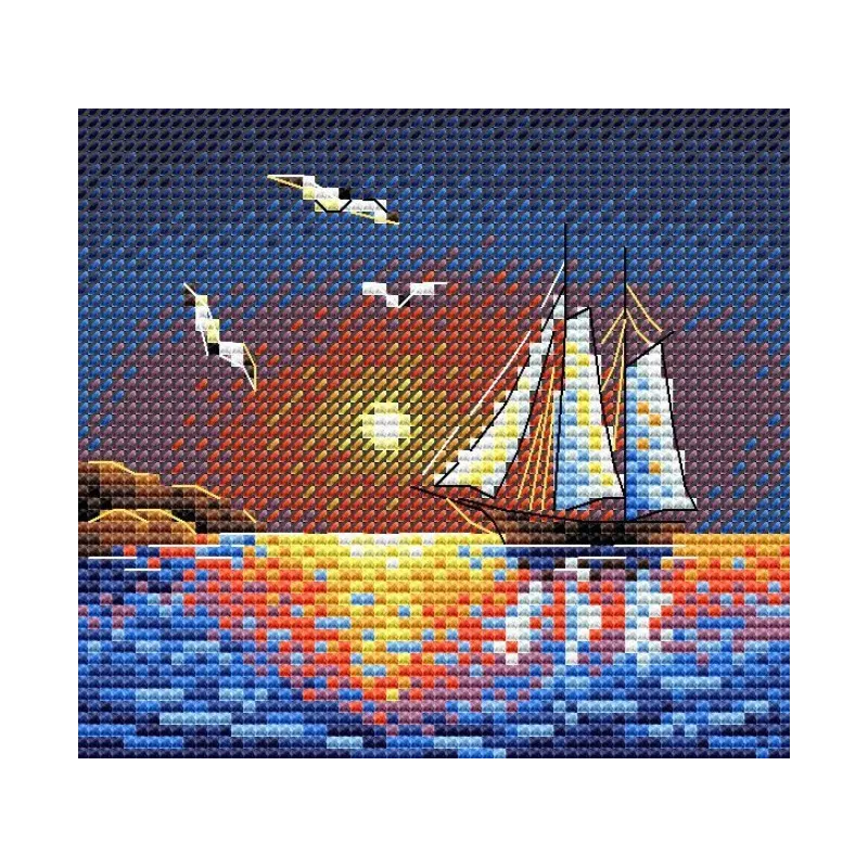 Cross stitch kit "In the open sea" SM-658