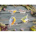 Kit de point de croix "Oiseaux exprimés. Aimants" SR-892
