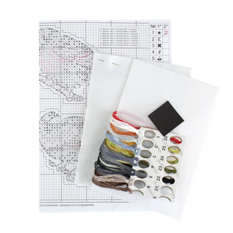 Kreuzstich-Set „Gesprochene Vögel. Magnete“ SR-892