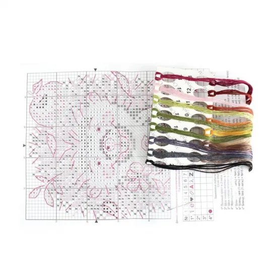 Kit de point de croix sur toile hydrosoluble "Hérisson" SV-811 Kit de point de croix sur toile hydrosoluble "Hérisson" SV-811