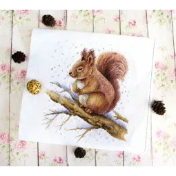 Cross stitch kit "Fluffy beauty" SNV-758