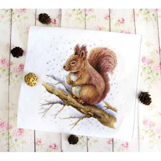 Набор для вышивания крестиком "Fluffy beauty" SNV-758