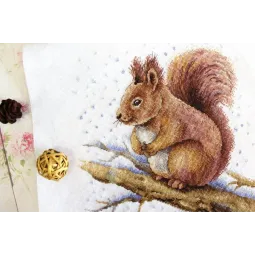 Cross stitch kit "Fluffy beauty" SNV-758