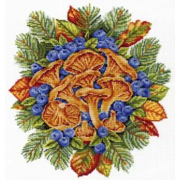 Kit de point de croix "Trésors de la forêt" SNV-772