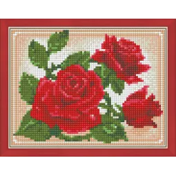 Kit de peinture au diamant "Jeune Rose" 20*15 cm AM1446