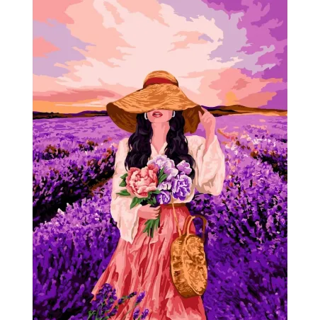 Paint by Numbers kit Lavender aromas 40x50 cm W014