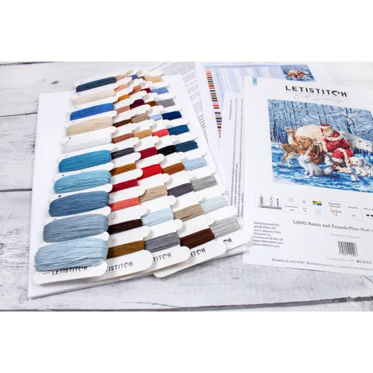 Zählkreuzstich-Set "Santa and Friends" 38x38cm SLETIL8082