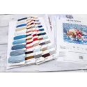 Набор для вышивания крестиком "Santa and Friends" 38x38см SLETIL8082